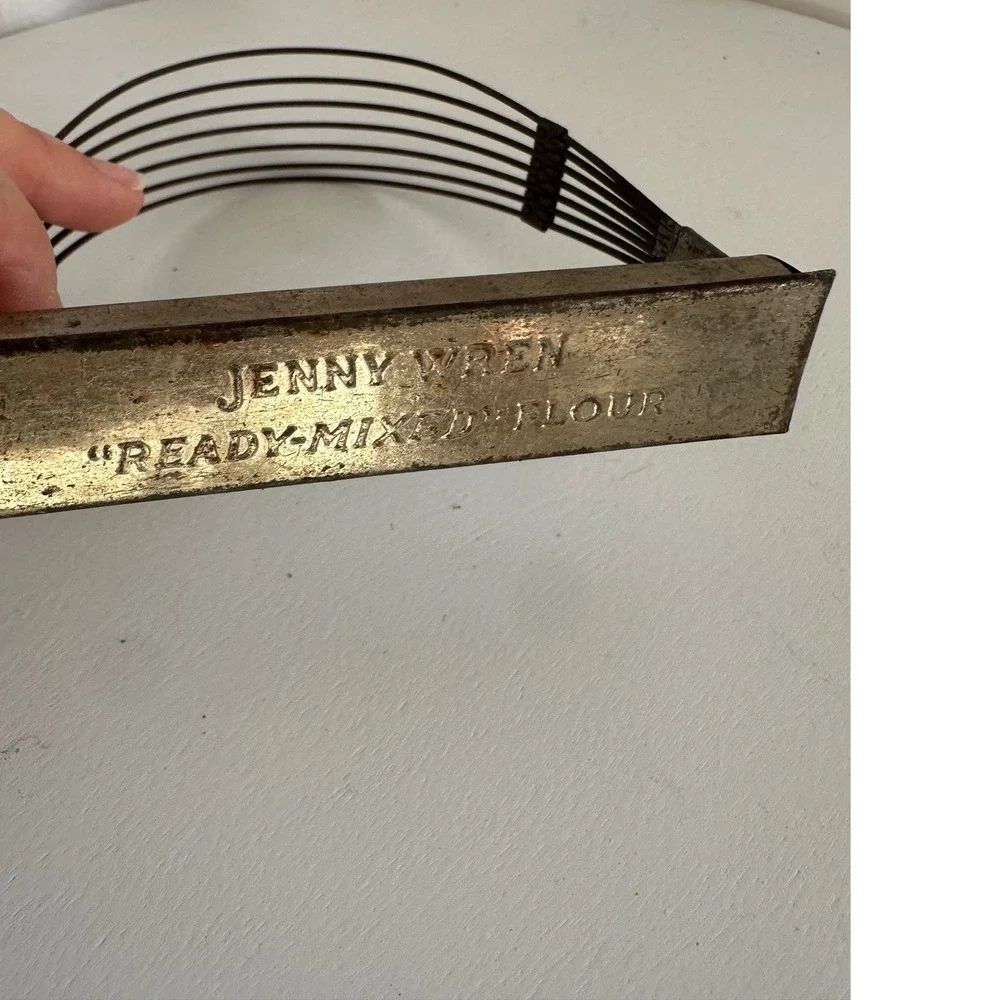 Vintage Jenny Wren Ready-Mixed Flour Pastry Blender Primitive Kitchen Tool Metal